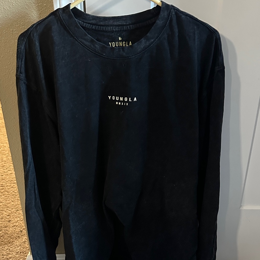 YoungLA Midnight Black Crewneck